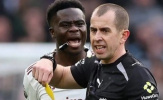 Trọng tài rút thẻ đỏ nhiều nhất bắt trận Tottenham gặp Arsenal
