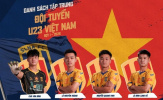 Lộ diện 4 cầu thủ SLNA đầu tiên lên U23 Việt Nam