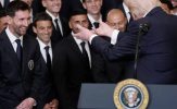 Phản ứng của Messi khi Tổng thống Trump nhắc tên Ronaldo