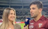Sự thật clip Giovanni Simeone 'né' nữ phóng viên nóng bỏng