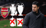 Arteta cần cái đầu lạnh để Arsenal tránh thảm họa trắng tay
