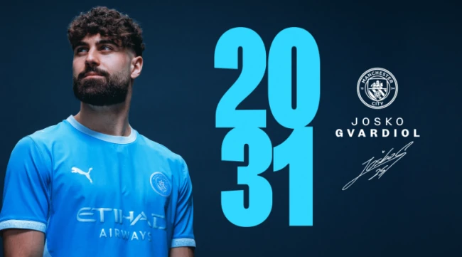 CHÍNH THỨC! Josko Gvardiol gia hạn với Man City đến năm 2031