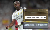 Đại diện Vinicius tới London, fan Arsenal mơ về bom tấn