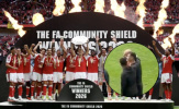 Fan xót xa khi 2 sao Arsenal đứng ngoài lễ ăn mừng Community Shield