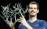 Thắng nghẹt thở Isner, Murray lần đầu vô địch Paris Masters