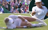 SỐC: Sao quần vợt Mỹ 'khóc thét' vì chấn thương kinh hoàng ở Wimbledon