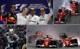 Bộ đôi Ferrari dâng chiến thắng chặng đua Singapore cho Hamilton