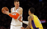 Dự đoán NBA 2017-18, Knicks (21-25) vs Lakers (16-29): Lonzo Ball ngồi nhìn Kuzma chiến Porzingis