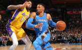 Dự đoán NBA 2017-18, Lakers (20-31) vs Thunder (30-23): Thần sấm tức giận