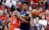 Ảnh nóng NBA 2017-18: Sói đầu đàn chấn thương, Minnesota Timberwolves bị 'Hỏa tiễn' bắn gục