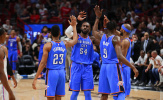 Westbrook có Triple – Double, OKC Thunder đặt một chân vào Playoffs