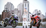 Người đẹp cosplay đọ dáng bộ đôi siêu mô tô Kawasaki ZX10R – ZX14R