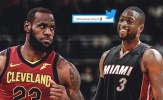 Dwyane Wade ngã mũ với màn trình diễn của King James