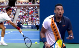 Kyrgios há hốc mồm trước cú đánh 'ảo diệu' của Federer