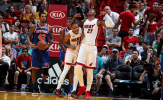 Chùm ảnh:  Miami Heat bùng nổ tại sân nhà, chiến thắng cách biệt New York Knicks