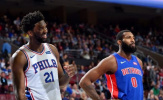 Tiếp tục 'xỏ mũi' Andre Drummond,  Joel Embiid 'không thể cản phá' giúp Philadelphia 76ers hạ gục Detroit Pistons dễ dàng 