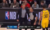 Sự nóng giận của HLV Steve Kerr gián tiếp đem về chiến thắng cho Blazers