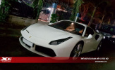 Đại gia Bình Phước mang siêu xe Ferrari 488 Spider trắng độc nhất Việt Nam xuống đường khai Xuân