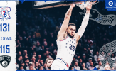 Chùm ảnh: Ben Simmons tỏa sáng, 76ers dễ dàng thu phục Nets