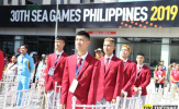 Đoàn Thể thao Việt Nam tiến hành lễ thượng cờ tại SEA Games 30