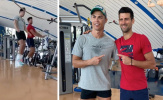 Ronaldo dạy bí quyết bật nhảy 2,56 m cho Djokovic