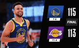 Kết quả NBA 19/1: Curry toả sáng, Lakers 'ôm hận'