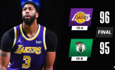Kết quả NBA 31/1: Lakers thắng nhọc, 'Á thần' sa lầy