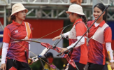 Người đẹp môn bắn cung Ánh Nguyệt cùng đồng đội mất huy chương vàng trước tuyển Philippines