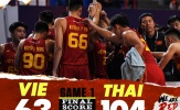 Kết quả bóng rổ 5x5 SEA Games 32 ngày 10/5: Tuyển nam ra quân khó khăn