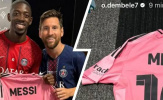 Sau thất bại trước PSG, Messi có dịp hội ngộ Luis Enrique và đổi áo với Dembele.