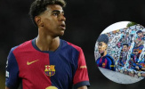 Barcelona ra mắt áo số 10 cho Lamine Yamal bằng tranh tường khổng lồ