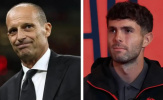 Allegri khẳng định Pulisic vẫn là sự lựa chọn số 1 trên chấm 11m