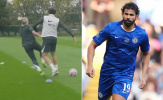 Diego Costa gây chú ý khi vô tình húc ngã đồng đội nữ trong buổi tập huyền thoại Chelsea