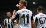Harvey Barnes tỏa sáng rực rỡ, Newcastle đè bẹp Benfica của Mourinho