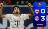 Diaz rực sáng, Bayern Munich vùi dập Frankfurt 3-0 ngay trên sân khách
