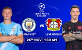 Man City vs Leverkusen: Cơ hội để Pep giải tỏa áp lực sau cú vấp trước Newcastle