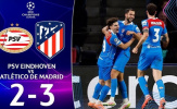 PSV 2-3 Atletico Madrid: Màn rượt đuổi tỷ số nghẹt thở và bản lĩnh Diego Simeone