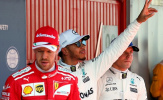 Vettel ôm mặt thất vọng, Hamilton ra dấu chiến thắng trong ngày phân hạng Tây Ban Nha Grand Prix