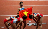 Vượt Trung Quốc, đội chạy tiếp sức nữ Việt Nam giành HCĐ ASIAD