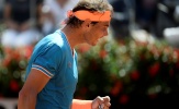 Tứ kết Rome Masters: Nadal thắng chóng vánh, Federer bất ngờ bỏ cuộc