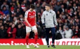 Nỗi lo chồng chất của Arsenal: Thắng Palace 1-0, Arteta mất thêm Rice, Saliba và Saka vì chấn thương