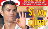 Ronaldo được phép thi đấu 60 phút cuối tuần này