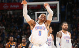 'Thần sấm' đè bẹp đối thủ trong ngày Westbrook chỉ mắc... 1 lỗi Turnover