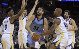 Nhọc nhằn hạ Grizzlies, Warriors lại ghi danh vào lịch sử NBA