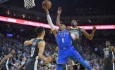 Dự đoán NBA 2017-18, OKC Thunder (34-26) – Golden State Warriors (45-14): Sấm sét đe dọa “nhà vua”