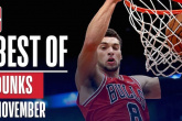 Video những pha dunk đỉnh nhất tháng 11 NBA 2018-19