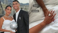 Ronaldo chính thức cầu hôn Georgina, lộ nhẫn kim cương gây choáng