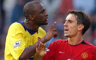 Vieira tiết lộ ghét Neville hơn Keane vì bảo vệ Robert Pires