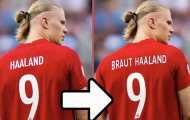 Haaland đổi tên trên áo tuyển Na Uy, chuẩn bị cho vòng loại World Cup