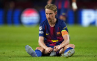 De Jong cay đắng nhìn Barcelona gục ngã trước PSG tại Champions League